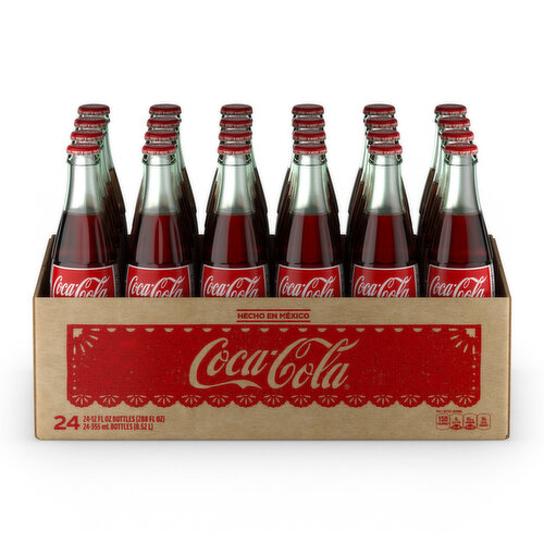 Coca-Cola Mexican Coke Soda Soft Drink, Cane Sugar, 12 fl oz