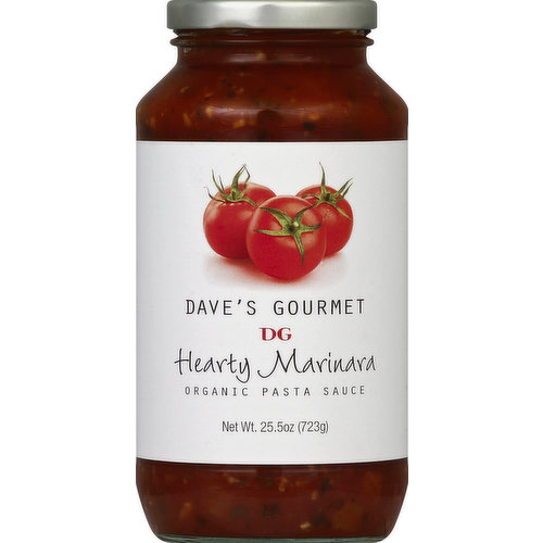 Dave's Gourmet Pasta Sauce, Organic, Hearty Marinara