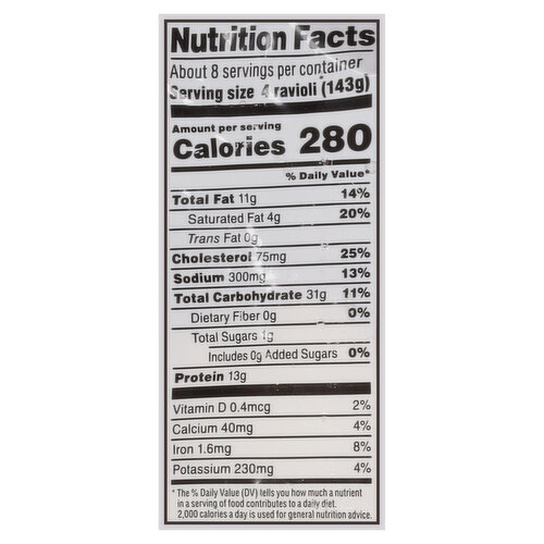 First Street Beef Jumbo Ravioli Family Size