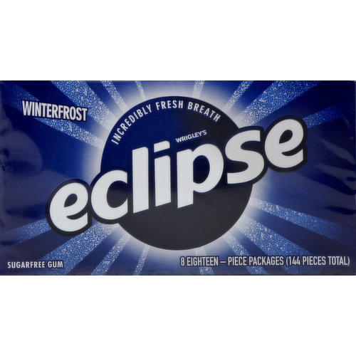 Eclipse Gum, Sugar Free, Winterfrost