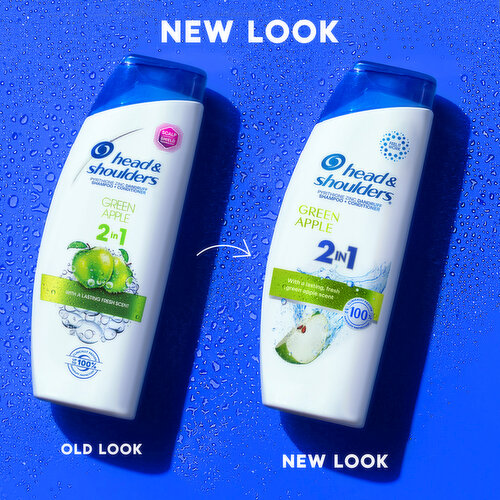 Head & Shoulders 2 in 1 Dandruff Shampoo and Conditioner, Green Apple