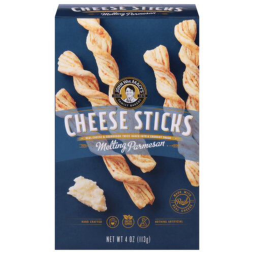 John Wm. Macy's Cheese Sticks, Melting Parmesan