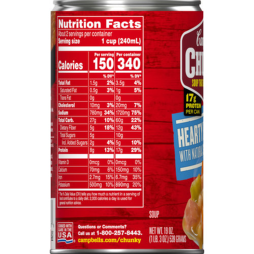Campbell's Soup, Hearty Bean and Ham