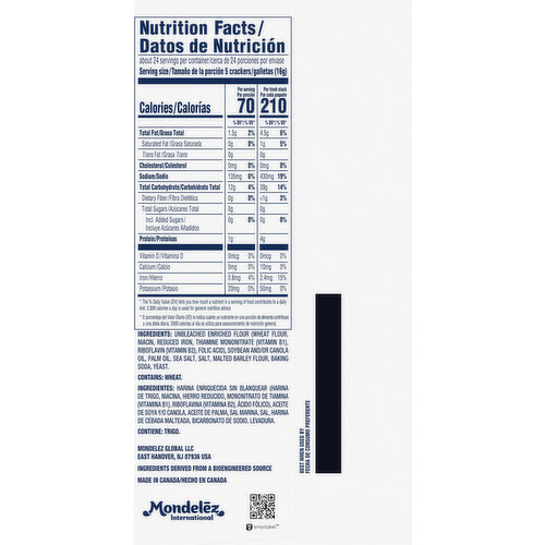 Premium Saltine Crackers, Original, Fresh Stacks