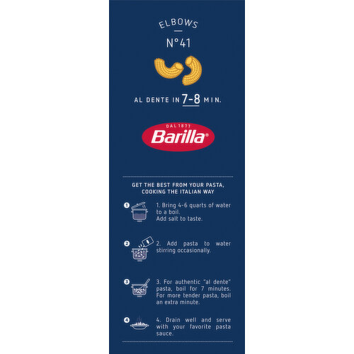 Barilla Barilla Elbows - Non-GMO Pasta Made with Durum Wheat Semolina & Kosher