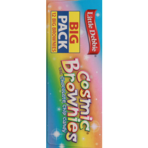 Little Debbie Brownies with Chocolate Chip Candy, Cosmic, Big Pack