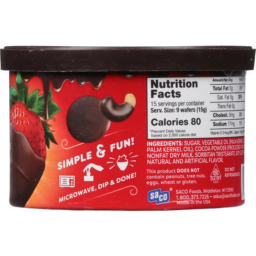 Dolci Frutta Melting Wafers, Chocolate