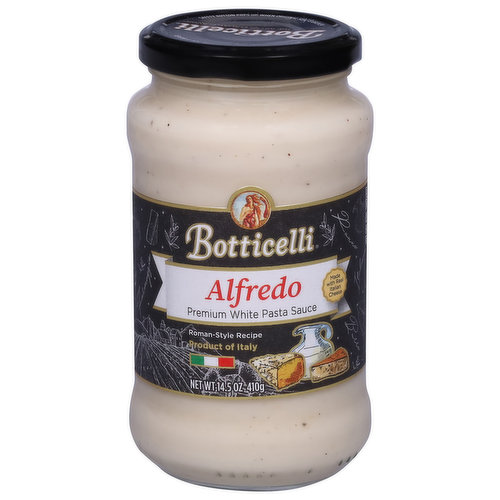 Botticelli White Pasta Sauce, Premium, Alfredo