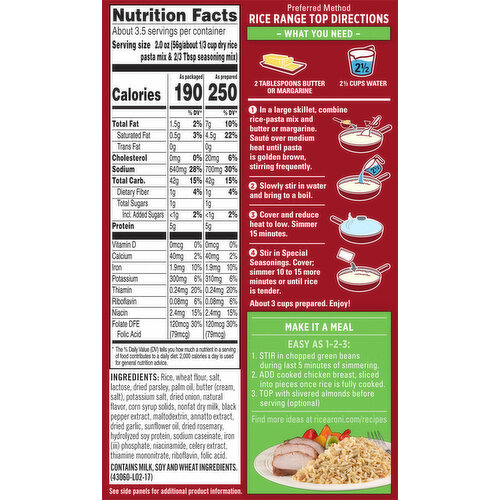 Rice-A-Roni Herb & Butter Flavor Rice