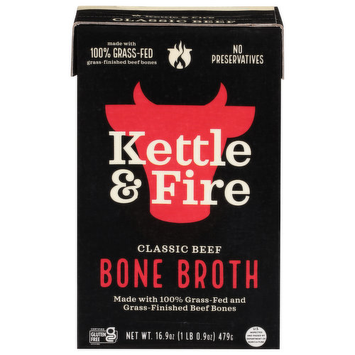 Kettle & Fire Bone Broth, Classic Beef