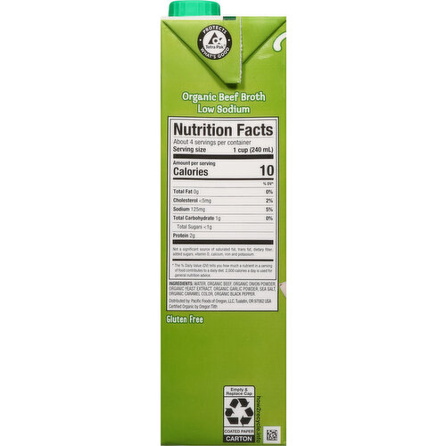 Pacific Foods Beef Broth, Organic