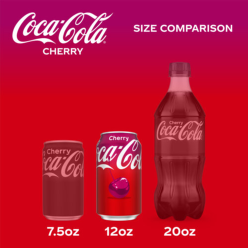 Coca-Cola Cherry Soda Soft Drink Cans