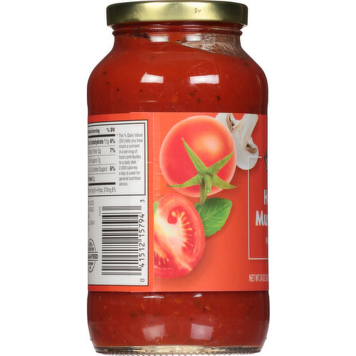 First Street Pasta Sauce, Hearty Mushroom