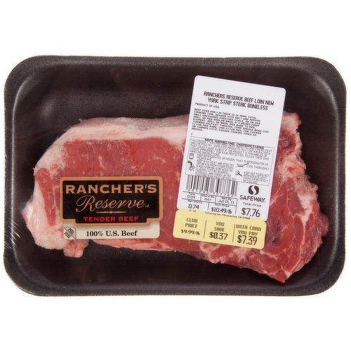 Boneless Beef New York Strip Steak
