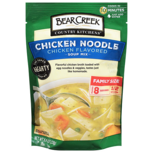 Bear Creek Country Kitchens Soup Mix, Chicken Noodle Flavored, Family Size