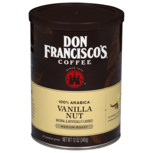 Don Francisco's Coffee, 100% Arabica, Medium Roast, Vanilla Nut