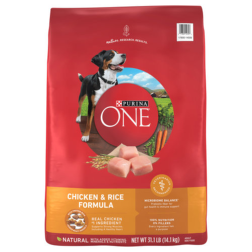 Purina One Dog Food, Chicken & Rice Formula, Adult