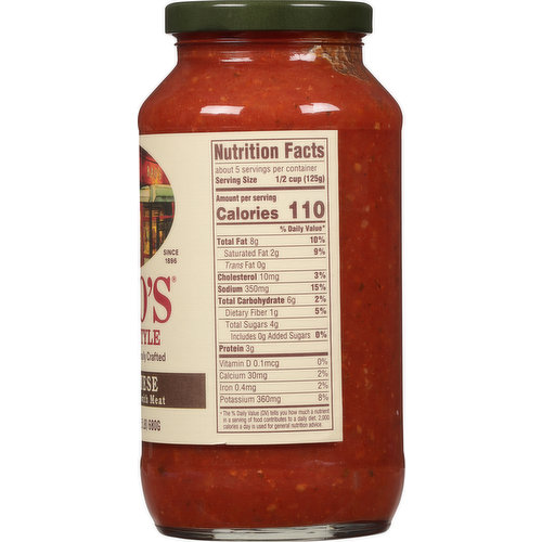 Rao's Tomato Sauce, Bolognese, Homestyle