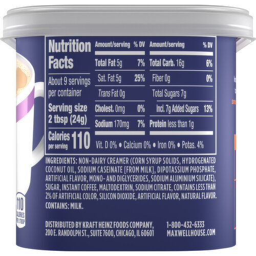 Maxwell House Instant Cafe-Style Cafe Francais Beverage Mix