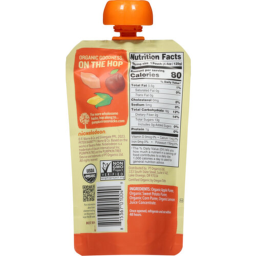 Pumpkin Tree Fruit & Vegetable Puree, Apple, Sweet Potato & Corn, Organic