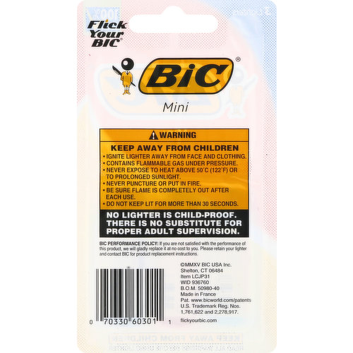 BiC Lighters, Mini