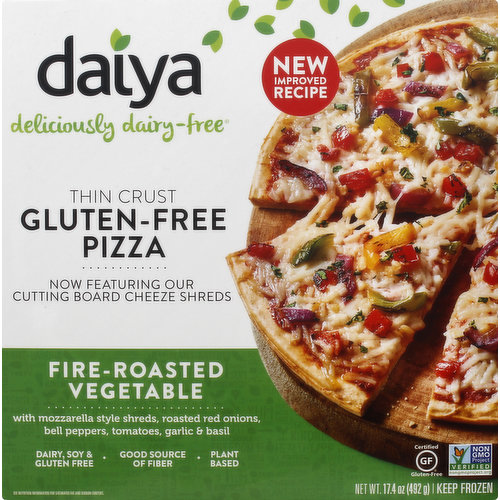 Daiya Pizza, Gluten-Free, Fire-Roasted Vegetable, Thin Crust