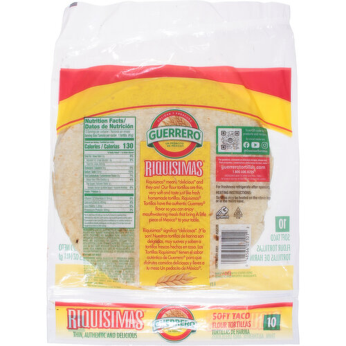 Guerrero Flour Tortillas, Soft Taco