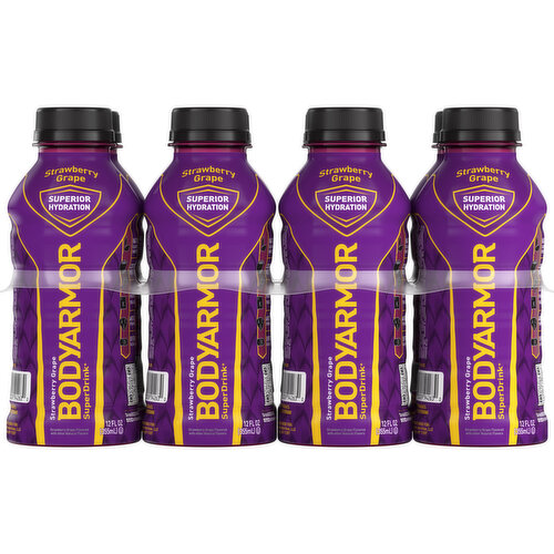 BODYARMOR Bodyarmor Superdrink Strawberry Grape Bottles, 12 fl oz, 8 Ct