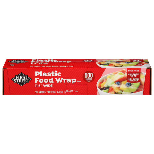 First Street Plastic Food Wrap,11.5 Inch Wide