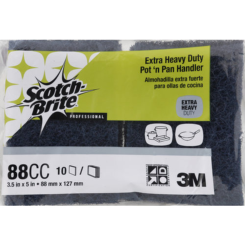 Scotch Brite Pot 'n Pan Handler, Extra Heavy Duty, 88CC