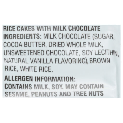 Lieber's Rice Cakes, with Milk Chocolate