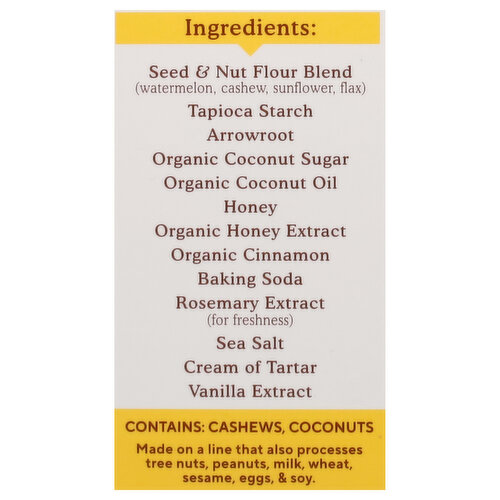 Simple Mills Sweet Thins, Seed & Nut Flour, Honey Cinnamon