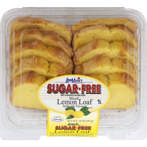 Ann Marie's Loaf, Sugar-Free, Lemon, Sliced