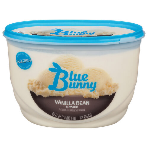 Blue Bunny Ice Cream, Vanilla Bean Flavored