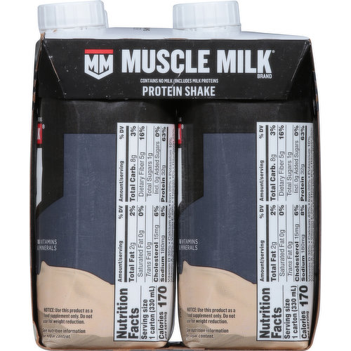 Muscle Milk Protein Shake, Non-Dairy, Intense Vanilla