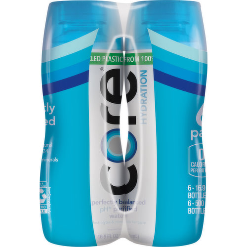 Core Hydration Water, Perfectly Balanced, 6 Pack