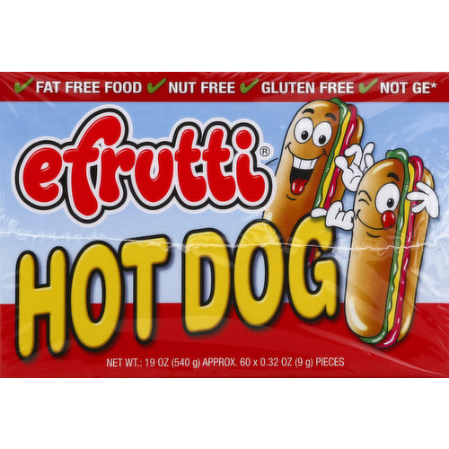 Efrutti Gummy Candy, Hot Dog