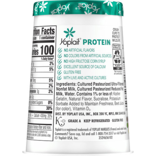 Yoplait Strawberry Dairy Snack