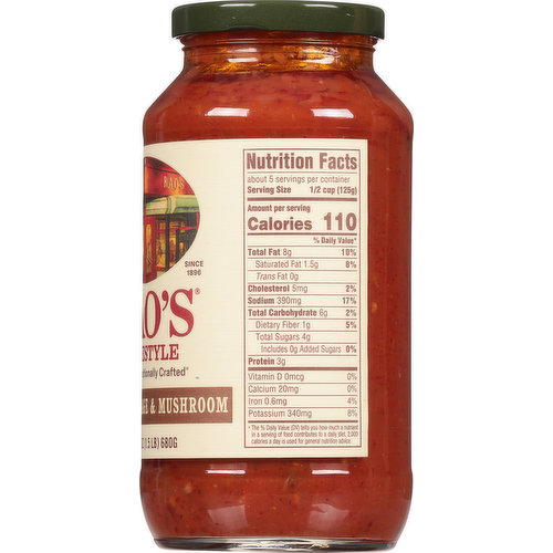 Rao's Sauce, Italian Sausage & Mushroom