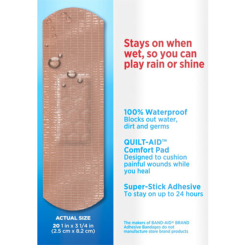 Band-Aid Water Block All One Size Adhesive Bandages