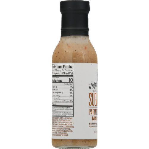 G Hughes Marinade, Sugar Free, Parm Peppercorn