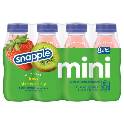 Snapple Juice Drink, Kiwi Strawberry, Mini