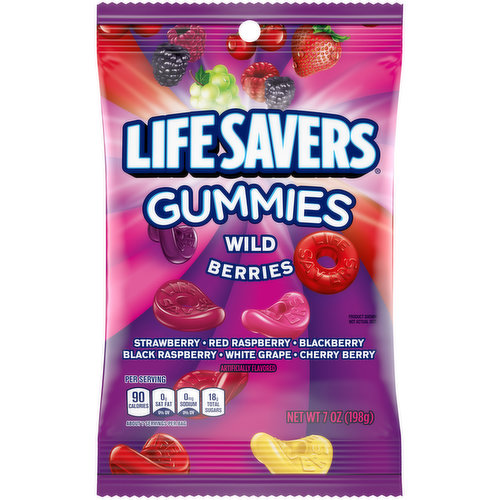 Wild Berry Lifesaver Gummies, 7 oz Bag