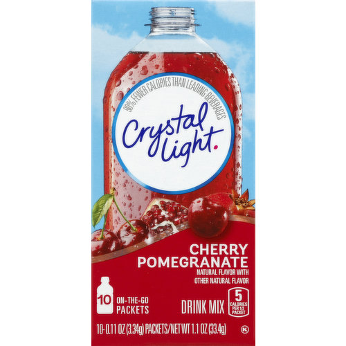 Crystal Light Drink Mix, Natural Cherry Pomegranate