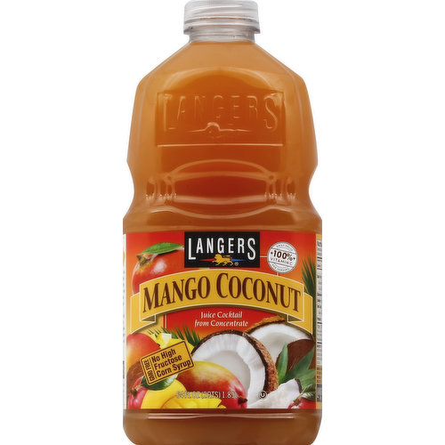 Langers Juice Cocktail, from Concentrate, Mango Coconut