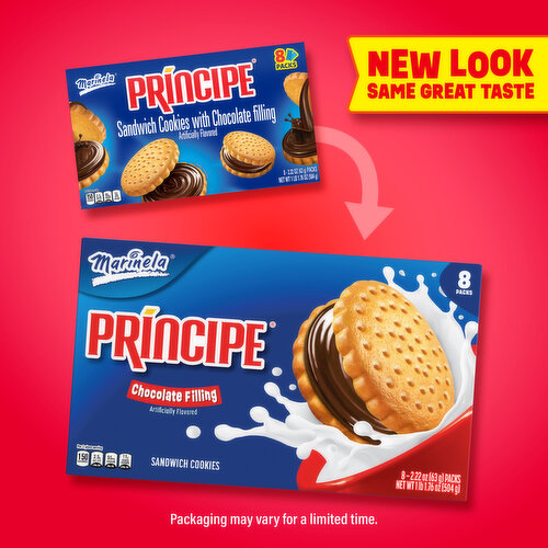 Marinela Chocolate Filled Sandwich Cookies, 8 count, 17.76 oz