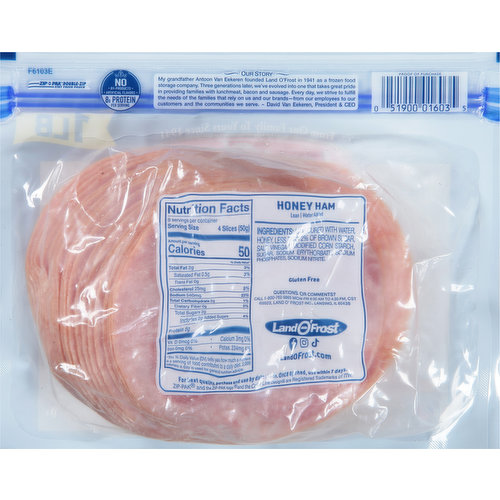Land O'Frost Honey Ham, Premium Meat