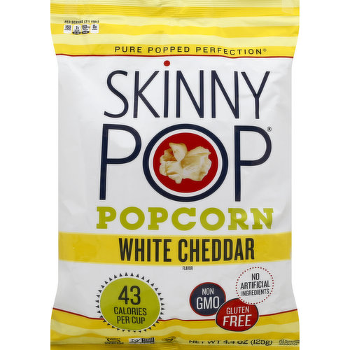 Skinny Pop Popcorn, White Cheddar