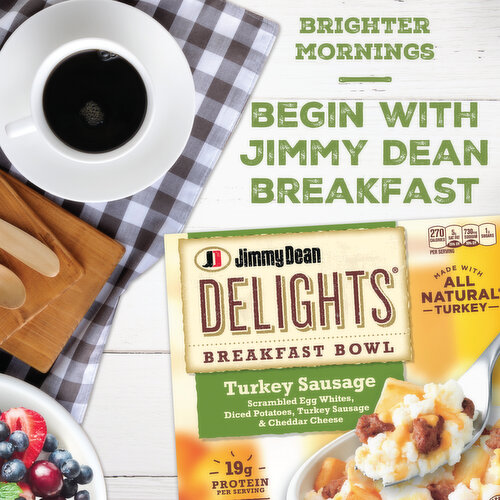 Jimmy Dean Delights Breakfast Bowl, Turkey Sausage, Frozen, Bowl