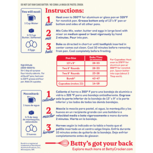 Betty Crocker Butter Recipe Yellow Cake Mix